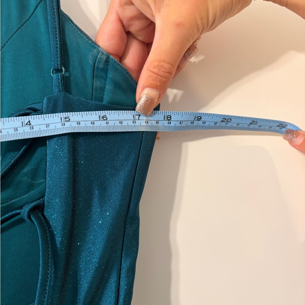 Honey and Rosie Teal Sleeveless Dress - Picture 5 of 5